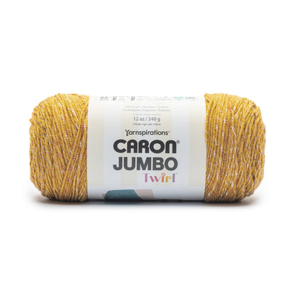 Caron Jumbo Twirl Yarn (340g/12oz) - Discontinued Shades Mustard Ribbon