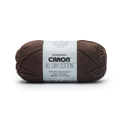 Caron All Day Cotton Yarn (100g/3.5oz) Coffee Bean