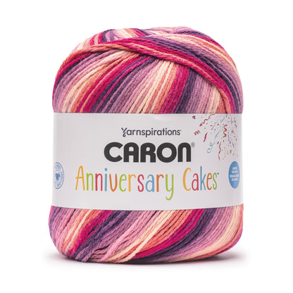 Caron Anniversary Cakes Yarn (1000g/35.3oz) Berry Ripple