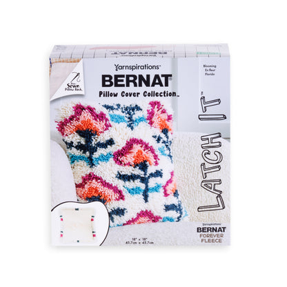 Bernat Latch It Kit - Fleece Pillow Blooming