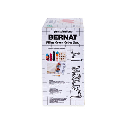 Bernat Latch It Kit - Fleece Pillow Blooming