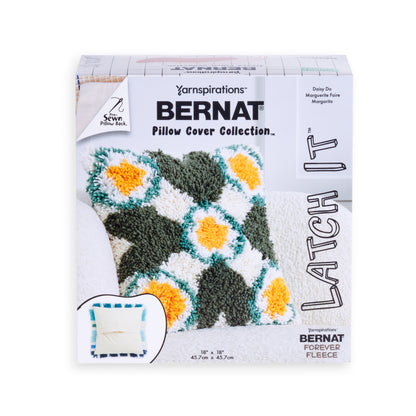 Bernat Latch It Kit - Fleece Pillow Daisy Do