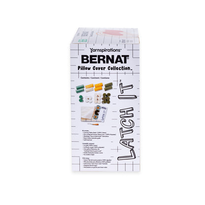 Bernat Latch It Kit - Fleece Pillow Daisy Do