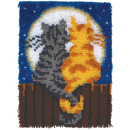 WonderArt Moonlight Meow Kit 15" x 20" - Discontinued Items Moonlight Meow