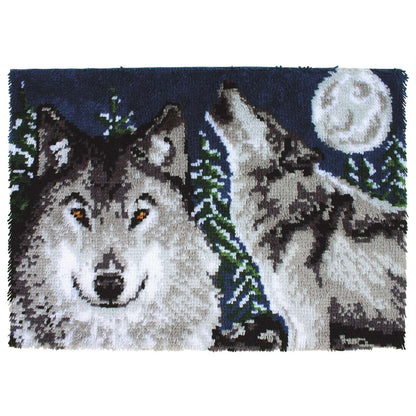 WonderArt Midnight Wolves Kit 27" x 40" - Discontinued Items WonderArt Midnight Wolves Kit 27" x 40" - Discontinued Items