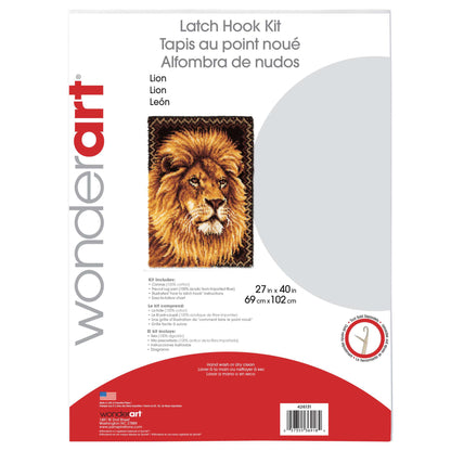 WonderArt Lion Kit 27" x 40" - Discontinued Items Lion