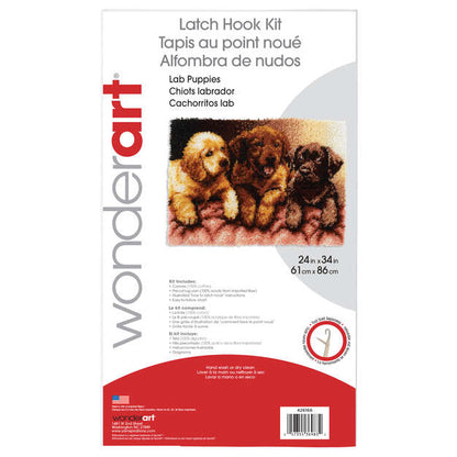 WonderArt Lab Puppies Kit 24" x 34" - Clearance Items Lab Puppies