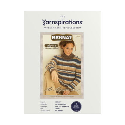Vintage Bernat Knit & Crochet Pattern Archive Poster Vintage Bernat Knit & Crochet Pattern Archive Poster
