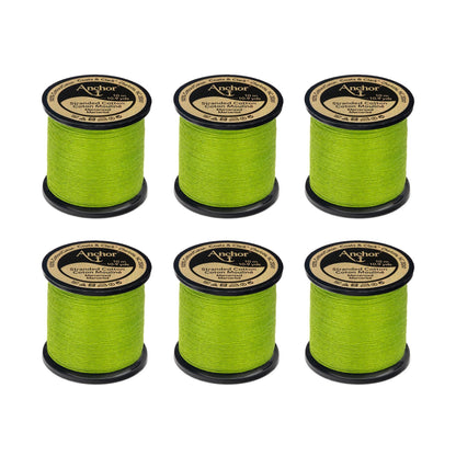 Anchor Spooled Floss 10 Meters - Clearance Shades 0255 Parrot Green Medium Light