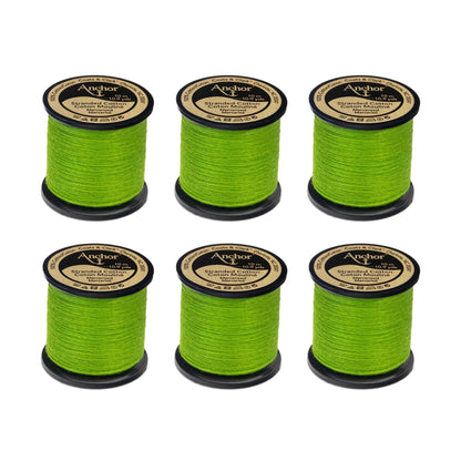 Anchor Spooled Floss 10 Meters - Clearance Shades 0256 Parrot Green Medium