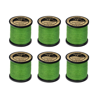 Anchor Spooled Floss 10 Meters - Clearance Shades 0257 Parrot Green Medium Dark