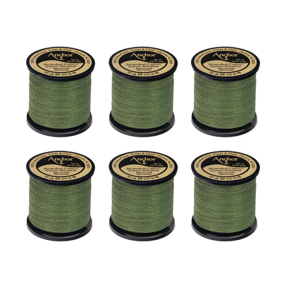 Anchor Spooled Floss 10 Meters - Clearance Shades 0262 Loden Green Medium