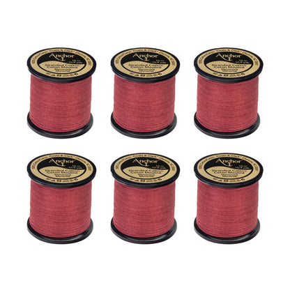 Anchor Spooled Floss 10 Meters - Clearance Shades 0896 Rose Wine Dark
