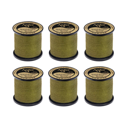 Anchor Spooled Floss 10 Meters - Clearance Shades 0924 Olive Green Very Dark