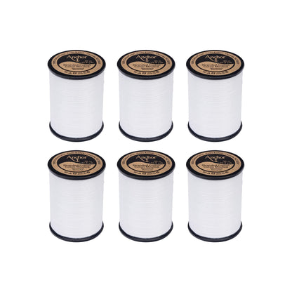 Anchor Spooled Cotton 30 Meters - Clearance Shades 0001 Snow White