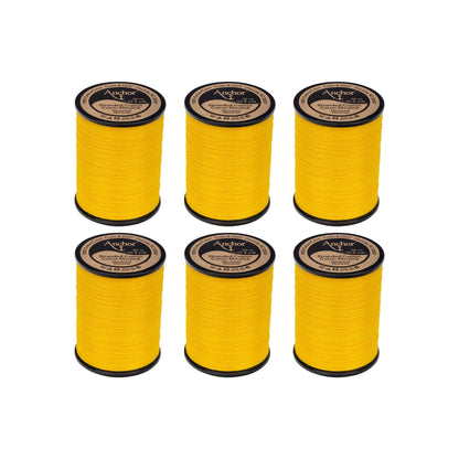 Anchor Spooled Cotton 30 Meters - Clearance Shades 0291 Canary Yellow Dark