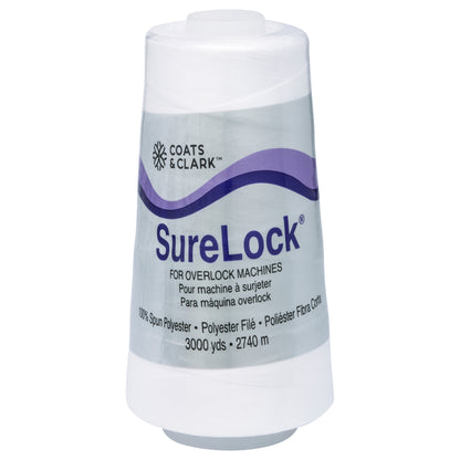 Coats & Clark Surelock Serging Thread (3000 Yards) White