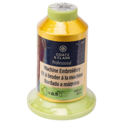 Coats & Clark Professional Machine Embroidery Thread (4000 Yards) Sun Yellow