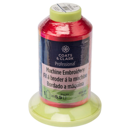 Coats & Clark Professional Machine Embroidery Thread (4000 Yards) Red