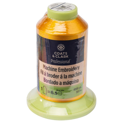 Coats & Clark Professional Machine Embroidery Thread (4000 Yards) Spark Gold