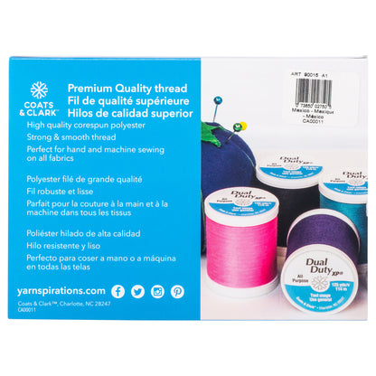 Coats & Clark Dual Duty XP All Purpose Sewing Thread Set, 15 Spools Multi