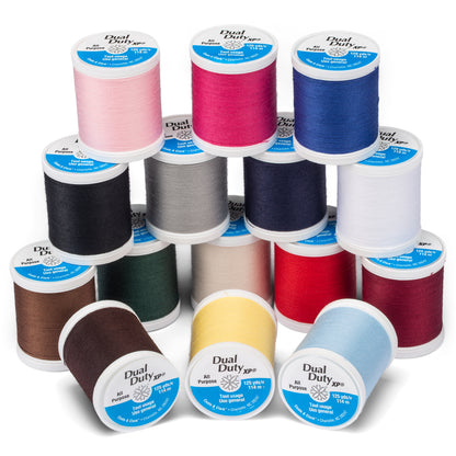 Coats & Clark Dual Duty XP All Purpose Sewing Thread Set, 15 Spools Multi