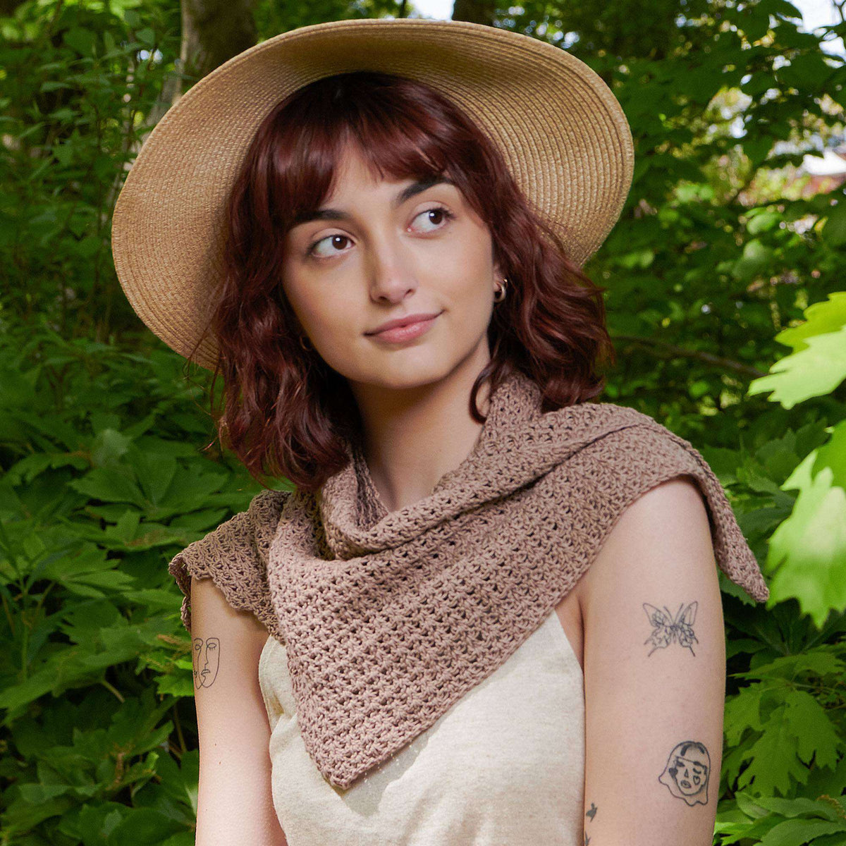 Crochet Shawl made in Aunt Lydia's Baby Shower Thread