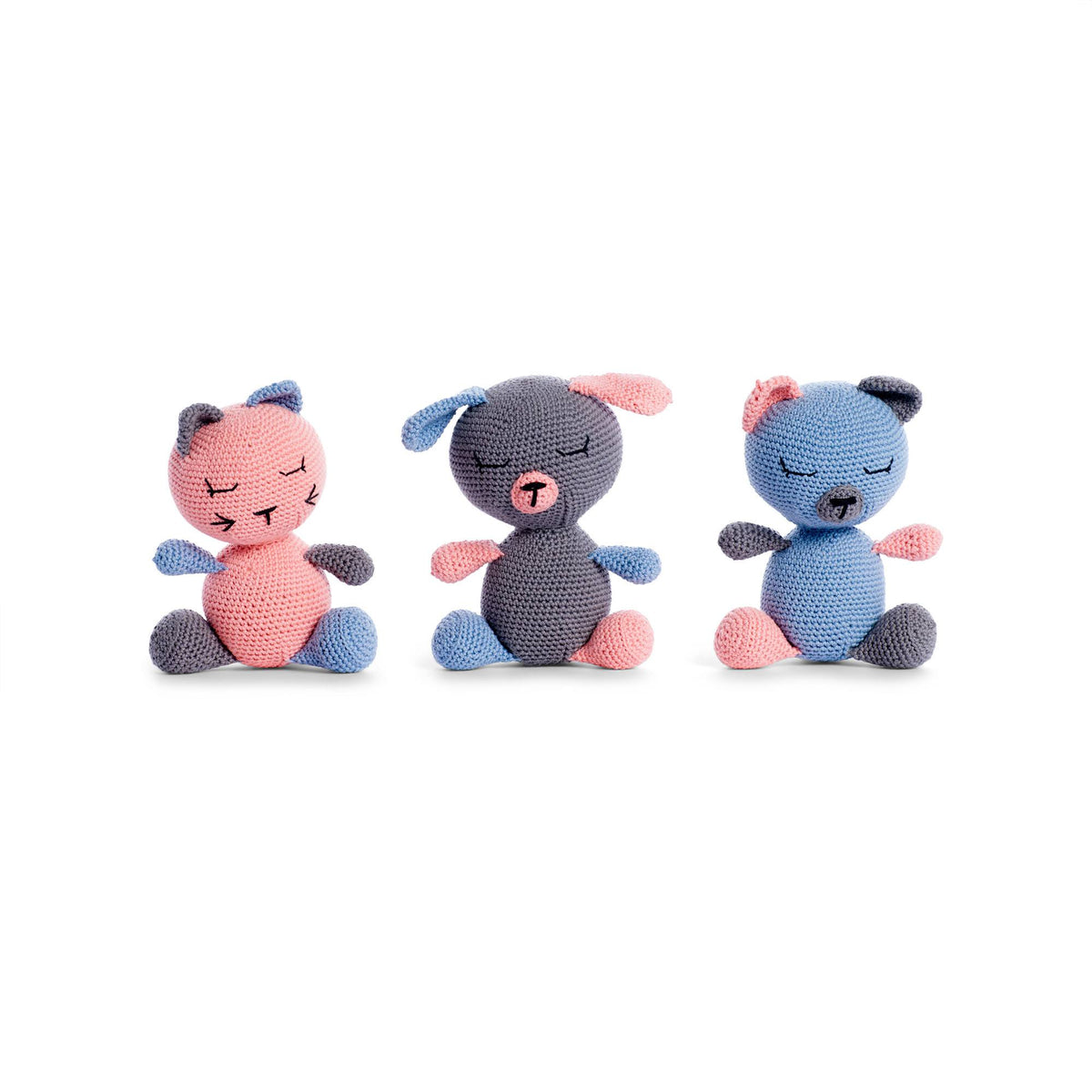 Crochet Sweet Trio made using Aunt Lydia's yarn