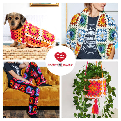 Red Heart All In One Granny Square Yarn (250g/8.8oz) All Variants