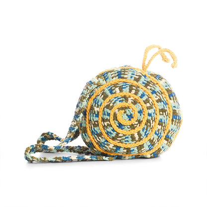 Bernat Crochet Snail Backpack Crochet Backpack made in Bernat Plush Yarn