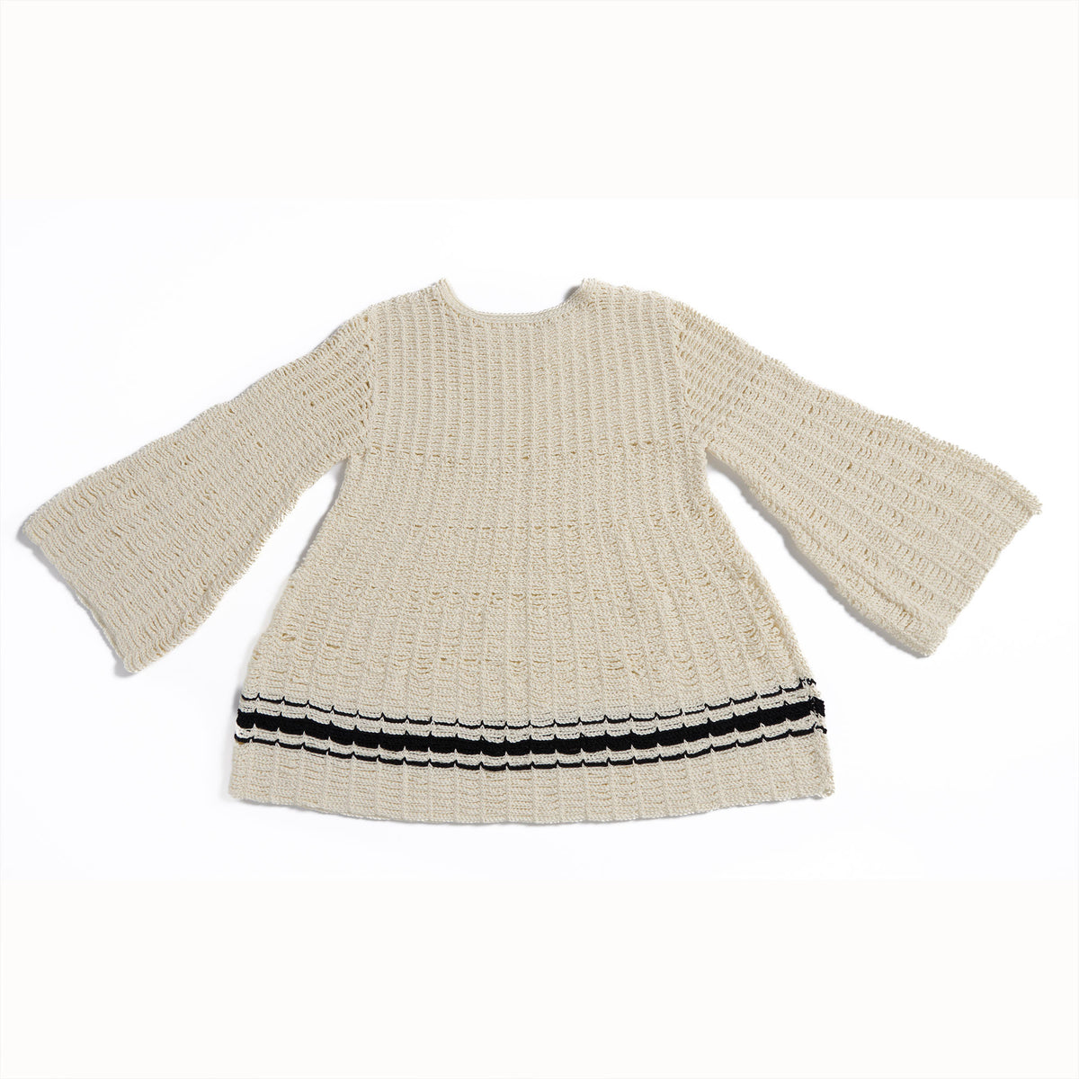 Crochet Trapeze Dress made using Bernat yarn
