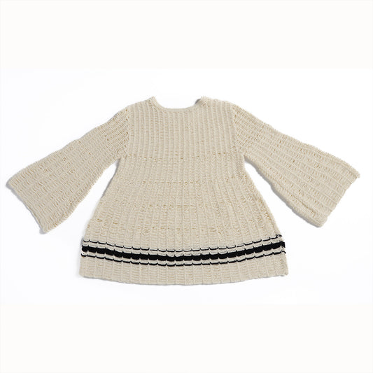 Crochet Trapeze Dress made using Bernat yarn
