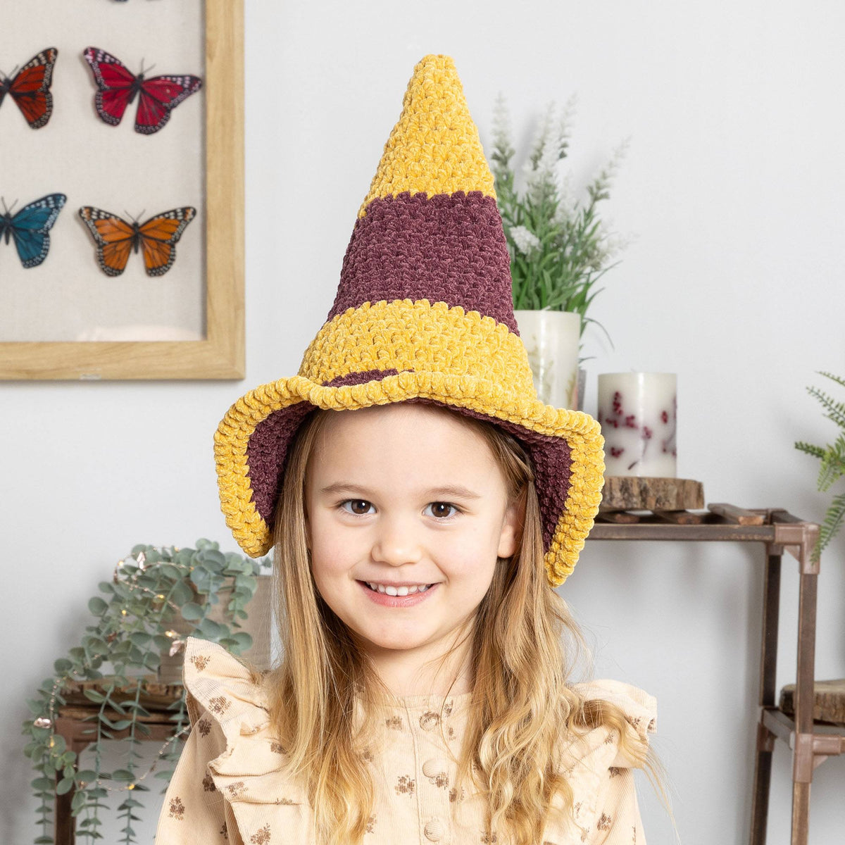 Crochet Hat made in Bernat Yarn