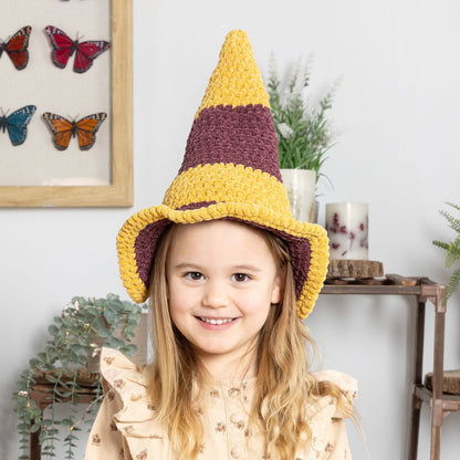 Bernat Crochet Magical Witch Hat Crochet Hat made in Bernat Yarn