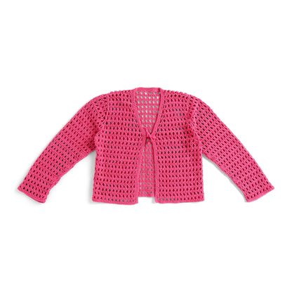 Bernat Crochet Mesh Cardigan Crochet Mesh Cardigan made using Bernat yarn