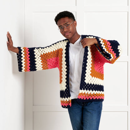Bernat Beginner Crochet Both Sides Now Hexi-Cardi All Variants