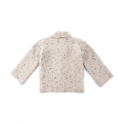 Bernat Building Blocks Crochet Cardigan Crochet Cardigan made in Bernat Forever Fleece Tweeds Yarn