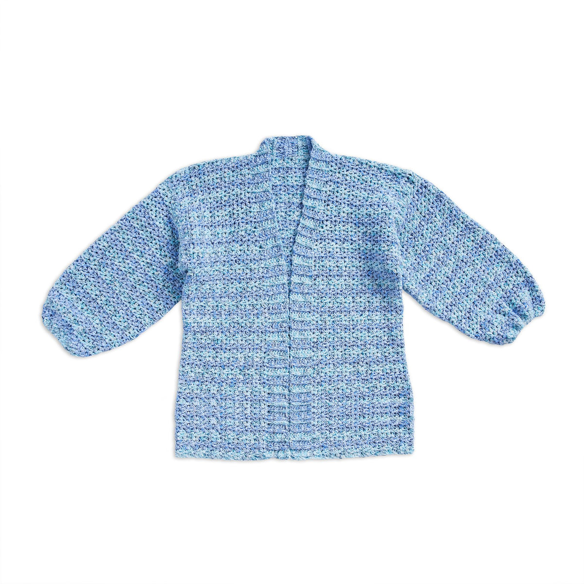 Crochet Cardigan made in Bernat Lattice Yarn