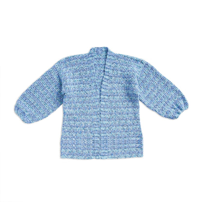 Bernat Ocean Mix Relaxed Crochet Cardigan Crochet Cardigan made in Bernat Lattice Yarn