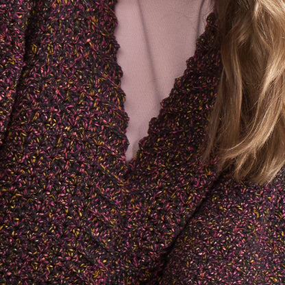 Bernat Nightscape Crochet Cardigan Nightscape Crochet Cardigan made using Bernat yarn