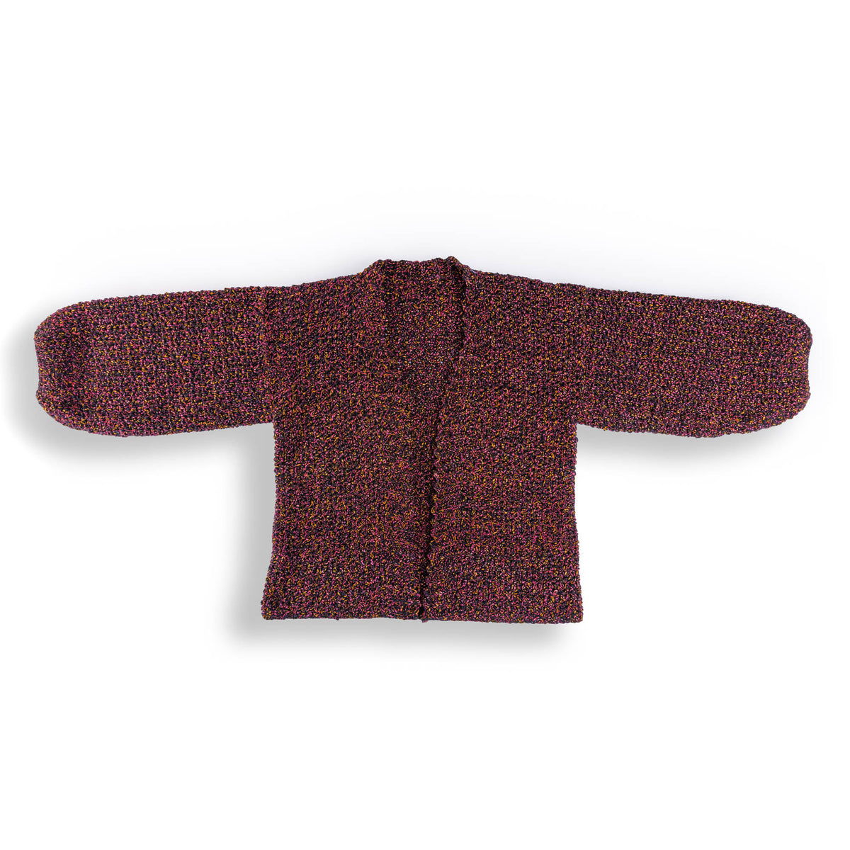 Nightscape Crochet Cardigan made using Bernat yarn