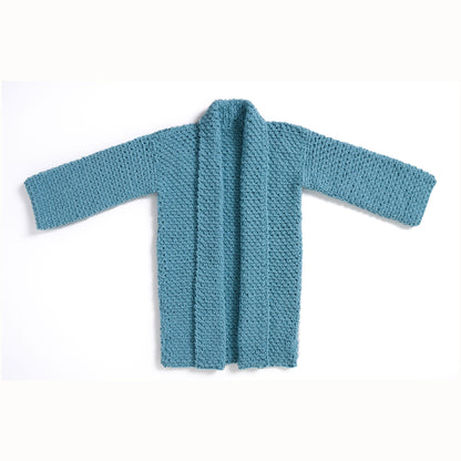 Bernat Crochet Moss-Stitch Car Coat Crochet Moss-Stitch Car Coat made using Bernat yarn