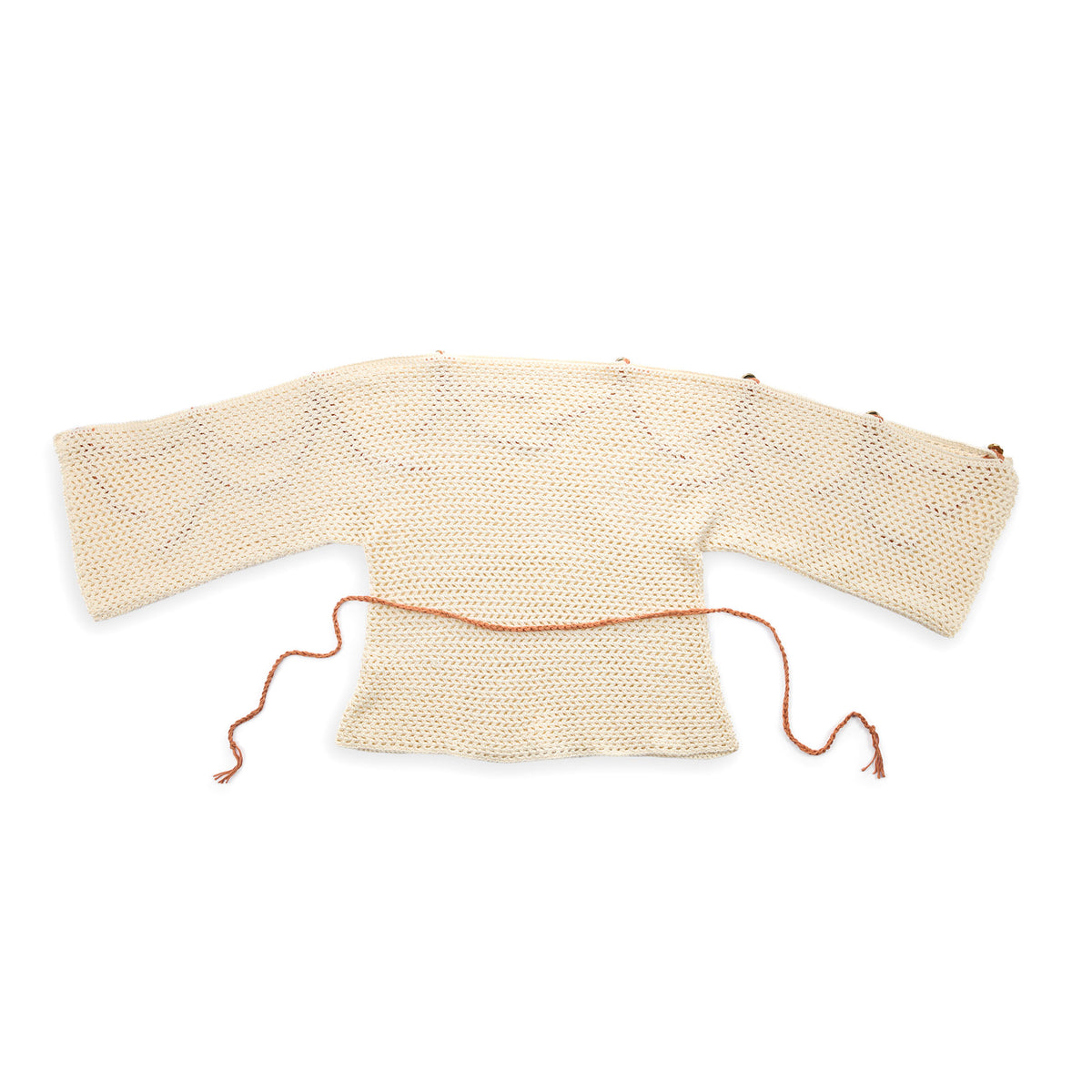 Crochet Grecian Top made using Bernat yarn in a styled lifestyle setting