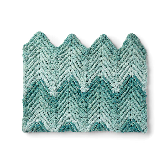 Crochet Blanket made in Bernat Baby Blanket Dappled Yarn