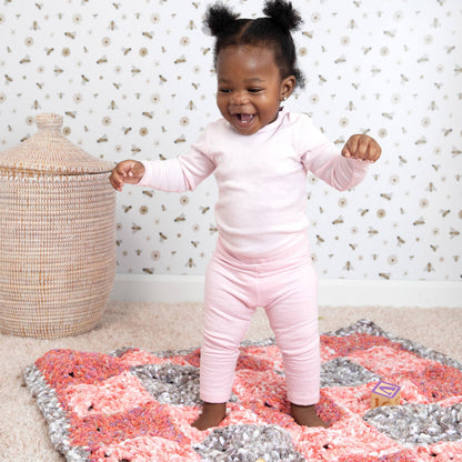 Bernat Crochet Gingham Blanket Crochet Blanket made in Bernat Baby Blanket Yarn