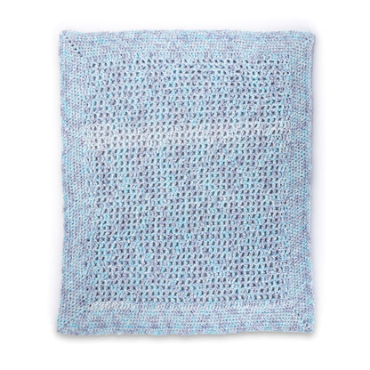 Bernat Lacy Squares Filet Crochet Baby Blanket Lacy Squares Filet Crochet Baby Blanket made using Bernat yarn