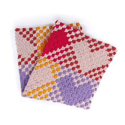 Bernat With All My Heart Crochet Blanket With All My Heart Crochet Blanket made using Bernat yarn in a styled lifestyle setting