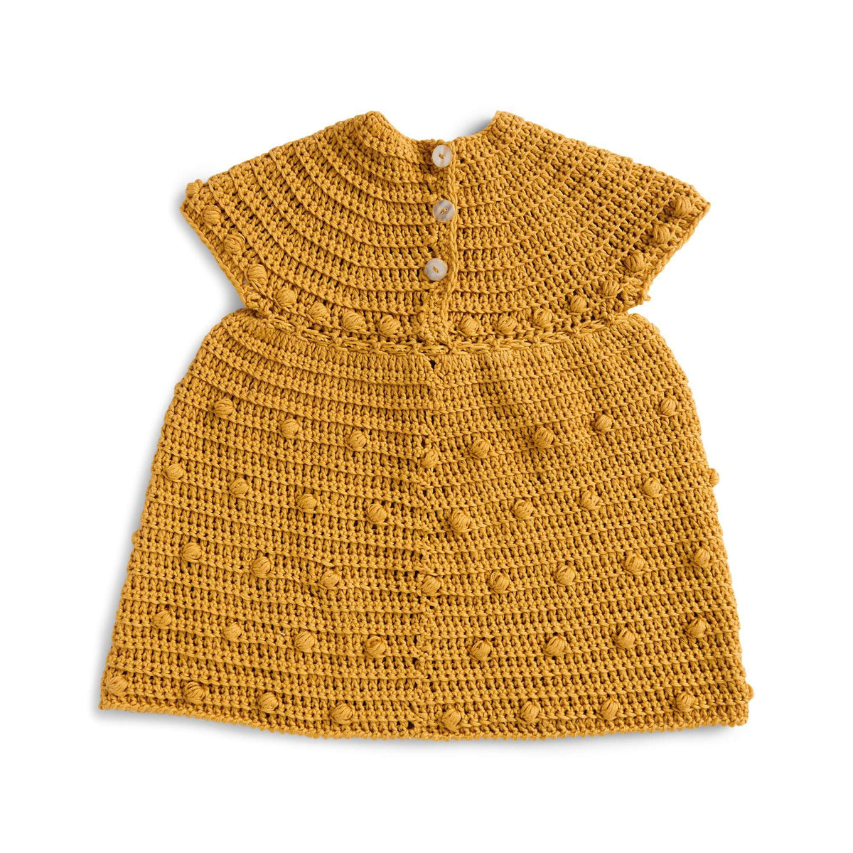 Crochet Dress made in Bernat Softee Baby Yarn