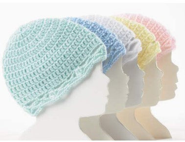 Crochet Baby Hat made using Bernat yarn