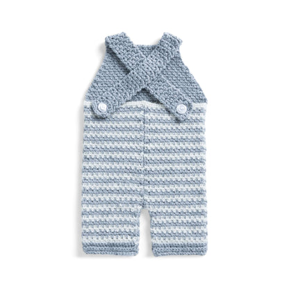 Bernat Crochet Striped Baby Romper Version 1